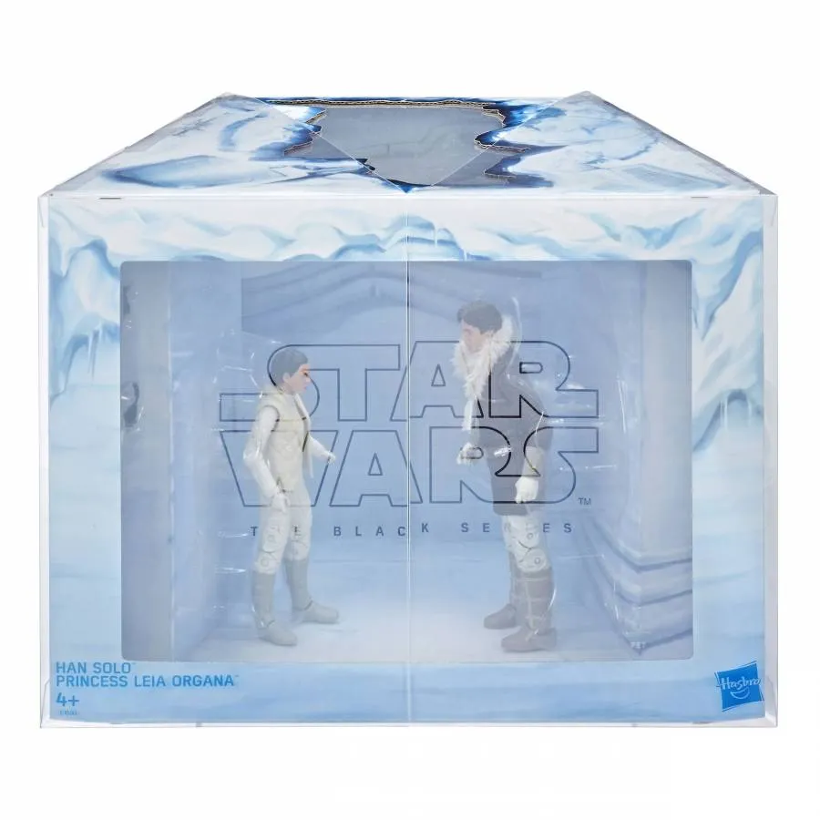 STAR WARS THE BLACK SERIES HAN SOLO AND PRINCESSS LEIA ORGANA HASCON EXCLUSIVE FIGURES