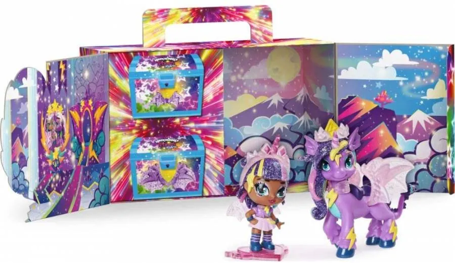 HATCHIMALS PIXIES RIDERS, MOONLIGHT MIA PIXIE AND UNICORNIX