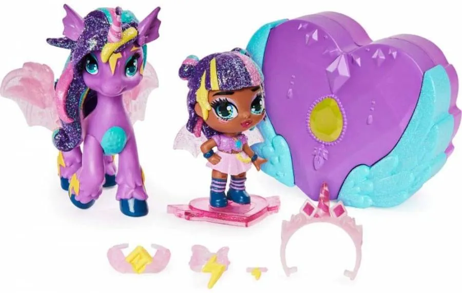 HATCHIMALS PIXIES RIDERS, MOONLIGHT MIA PIXIE AND UNICORNIX