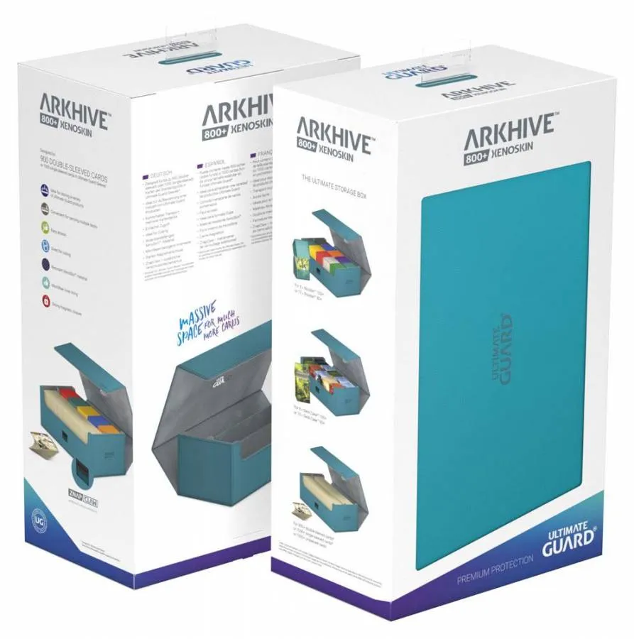 ULTIMATE GUARD ARKHIVE 800+ STANDARD SIZE XENOSKIN PETROL BLUE
