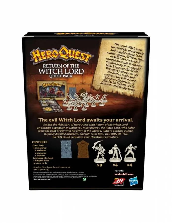 HEROQUEST EXPANSION RETURN OF THE WITCH LORD - EN