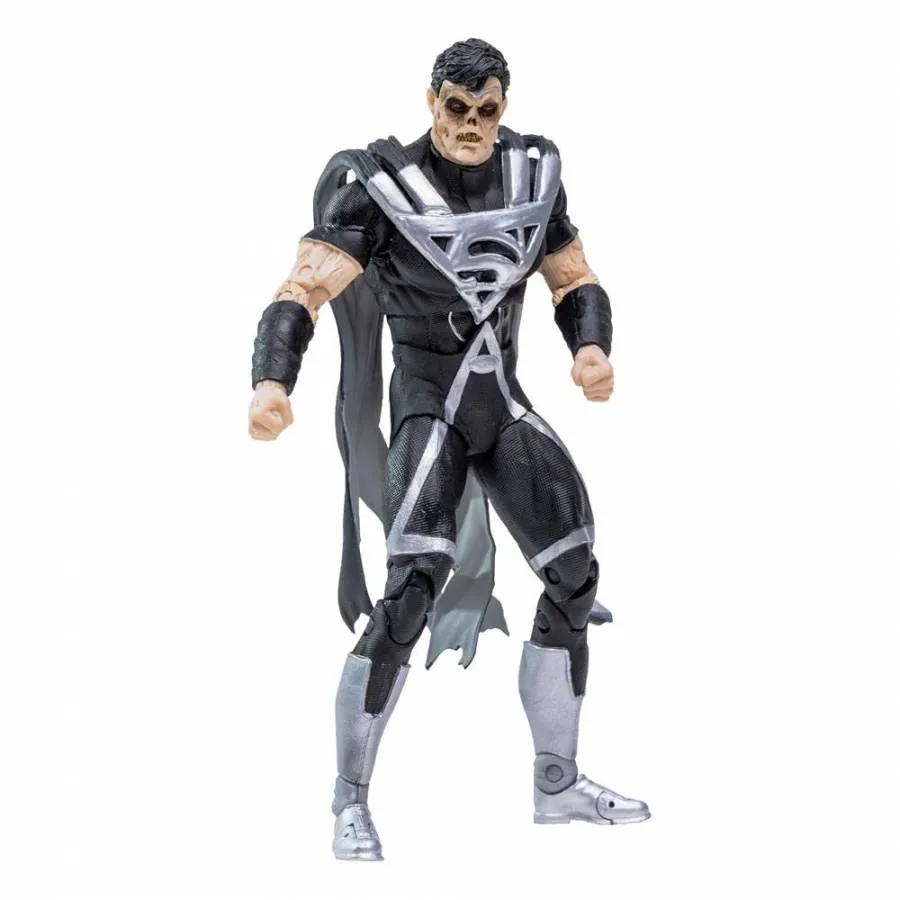 DC MULTIVERSE BUILD A ACTION FIGURE BLACK LANTERN SUPERMAN (BLACKEST NIGHT) 18 CM