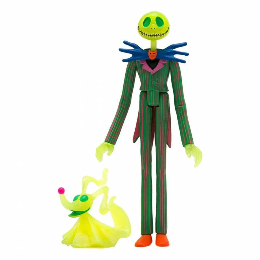 NIGHTMARE BEFORE CHRISTMAS REACTION ACTION FIGURE JACK SKELLINGTON GITD (SDCC 2020) 10 CM