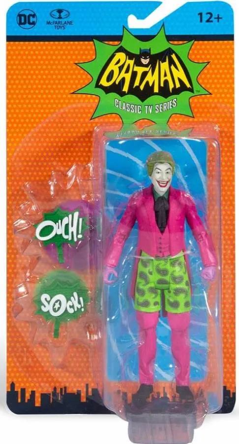 DC RETRO ACTION FIGURE BATMAN 66 THE JOKER SWIM SHORTS 15 CM