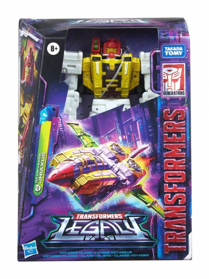 TRANSFORMERS GENERATIONS LEGACY VOYAGER CLASS ACTION FIGURE 2022 G2 UNIVERSE JHIAXUS 18 CM