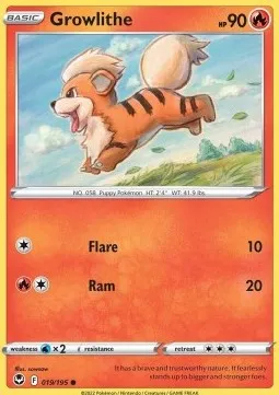 Growlithe (SIT 019) - Common (Reverse Holo)