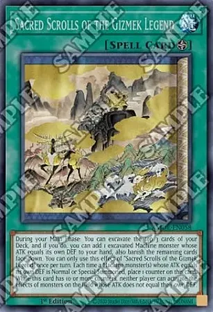 Sacred Scrolls of the Gizmek Legend - AMDE-EN058 - Rare