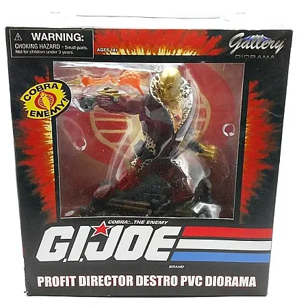 G.I. JOE: A REAL AMERICAN HERO GALLERY PVC STATUE DESTRO PROFIT DIRECTOR PREVIEWS EXCLUSIVE 25 CM