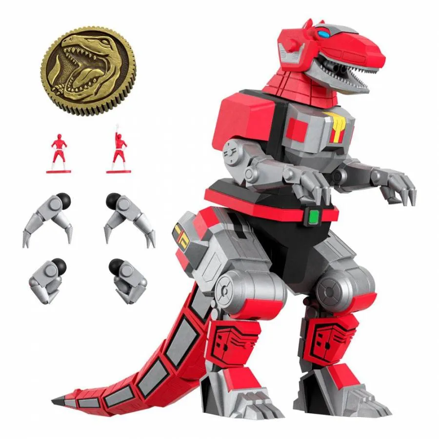 MIGHTY MORPHIN POWER RANGERS ULTIMATES ACTION FIGURE TYRANNOSAURUS DINOZORD 20 CM