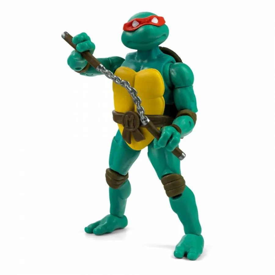 TEENAGE MUTANT NINJA TURTLES BST AXN X IDW ACTION FIGURE & COMIC BOOK MICHELANGELO EXCLUSIVE 13 CM