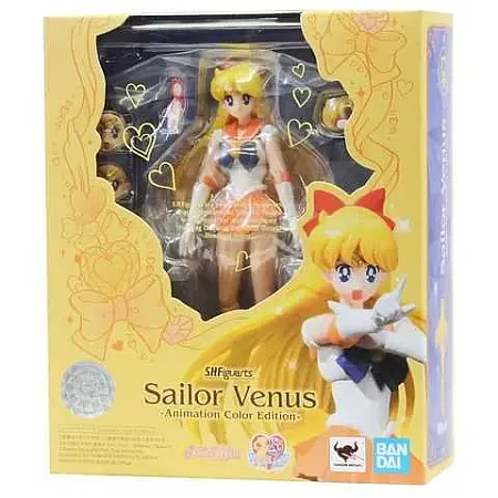 SAILOR MOON S.H. FIGUARTS ACTION FIGURE SAILOR VENUS ANIMATION COLOR EDITION 14 CM