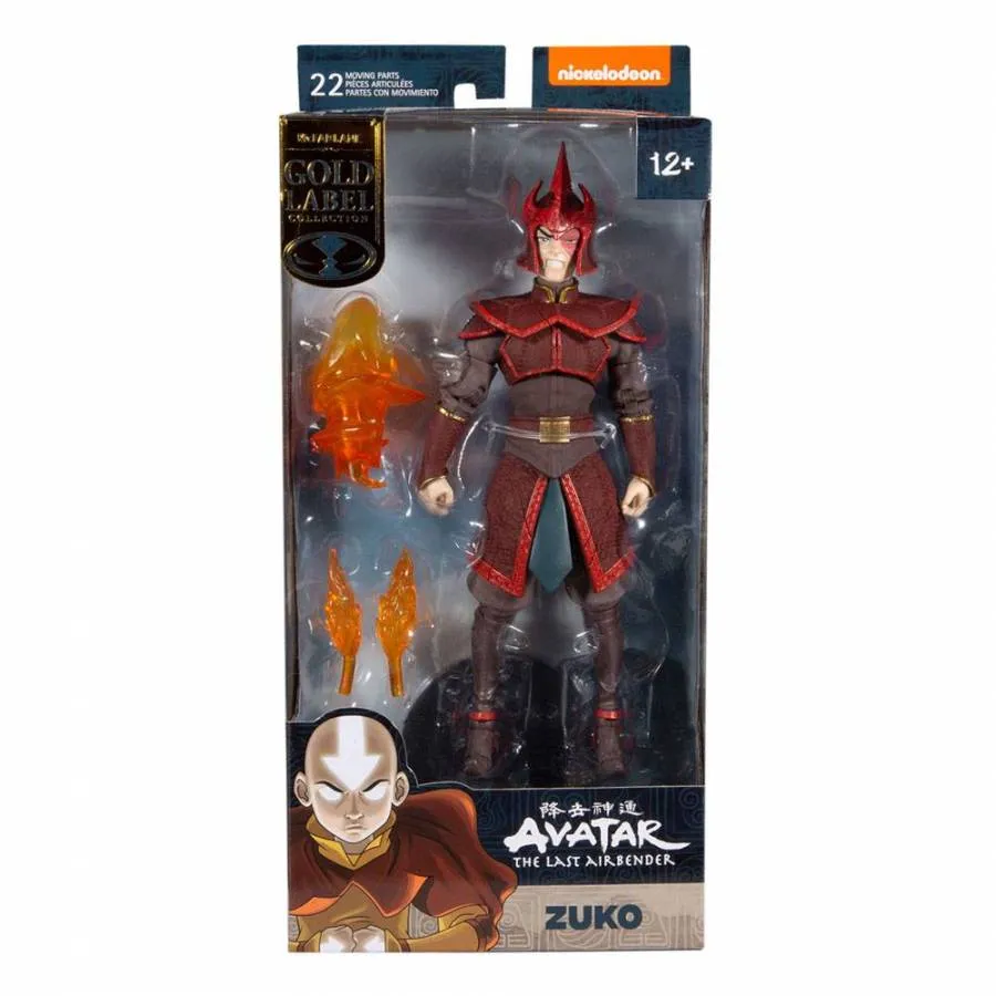 AVATAR: THE LAST AIRBENDER ACTION FIGURE PRINCE ZUKO HELMETED (GOLD SERIES) 18 CM