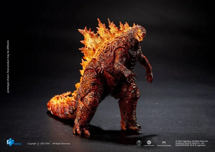 GODZILLA EXQUISITE BASIC ACTION FIGURE GODZILLA: KING OF THE MONSTERS BURNING GODZILLA 18 CM