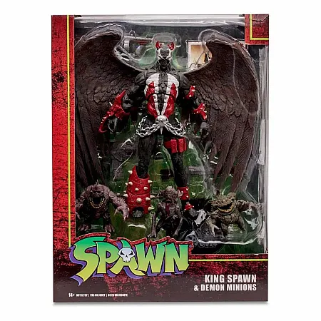 SPAWN MEGAFIG ACTION FIGURE KING SPAWN WITH WINGS AND MINIONS 30 CM