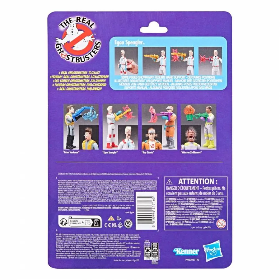 THE REAL GHOSTBUSTERS KENNER CLASSICS ACTION FIGURE EGON SPENGLER & SOAR THROAT GHOST