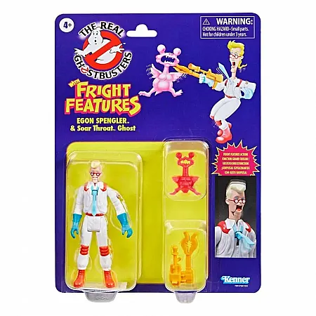 THE REAL GHOSTBUSTERS KENNER CLASSICS ACTION FIGURE EGON SPENGLER & SOAR THROAT GHOST