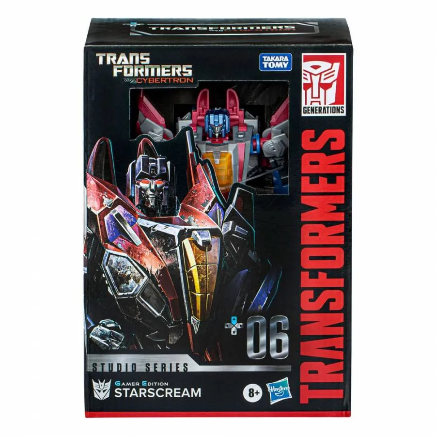 THE TRANSFORMERS: THE MOVIE GENERATIONS STUDIO SERIES VOYAGER CLASS ACTION FIGURE GAMER EDITION STARSCREAM 16 CM