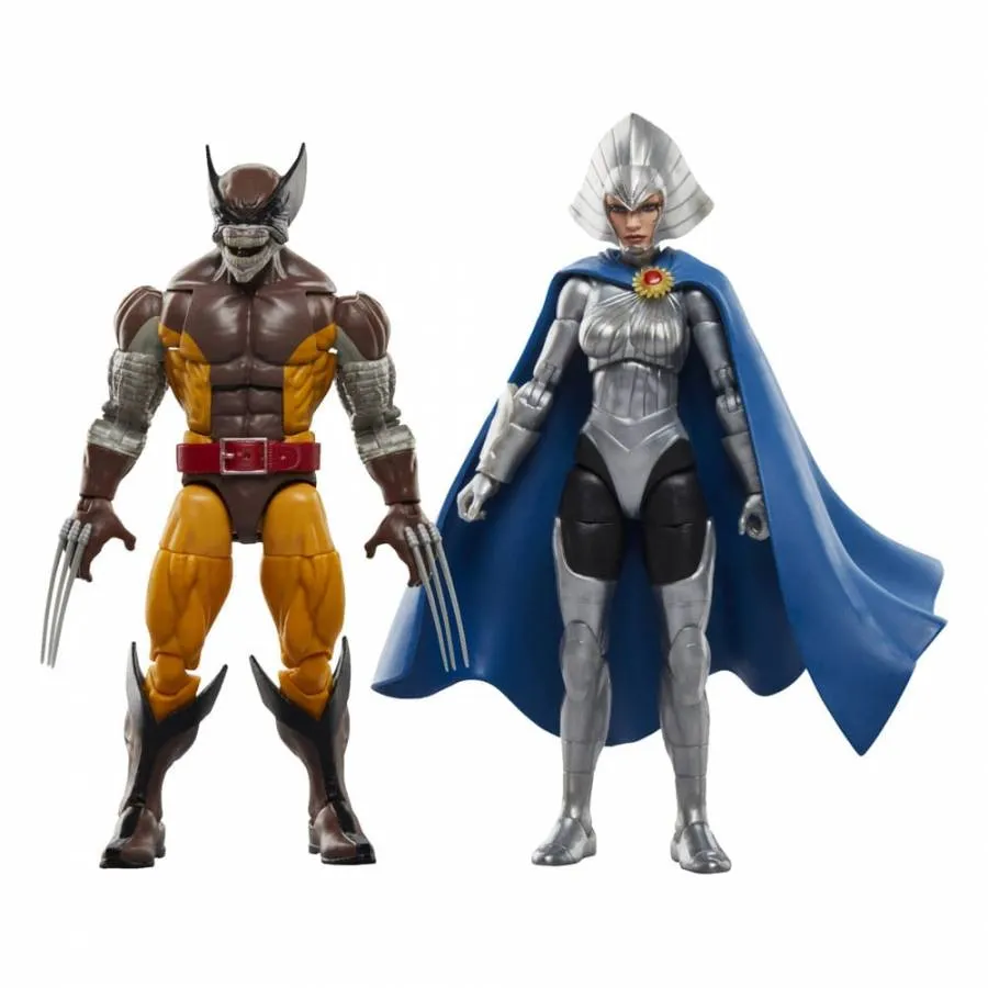 WOLVERINE 50TH ANNIVERSARY MARVEL LEGENDS ACTION FIGURE 2-PACK WOLVERINE & LILANDRA NERAMANI 15 CM