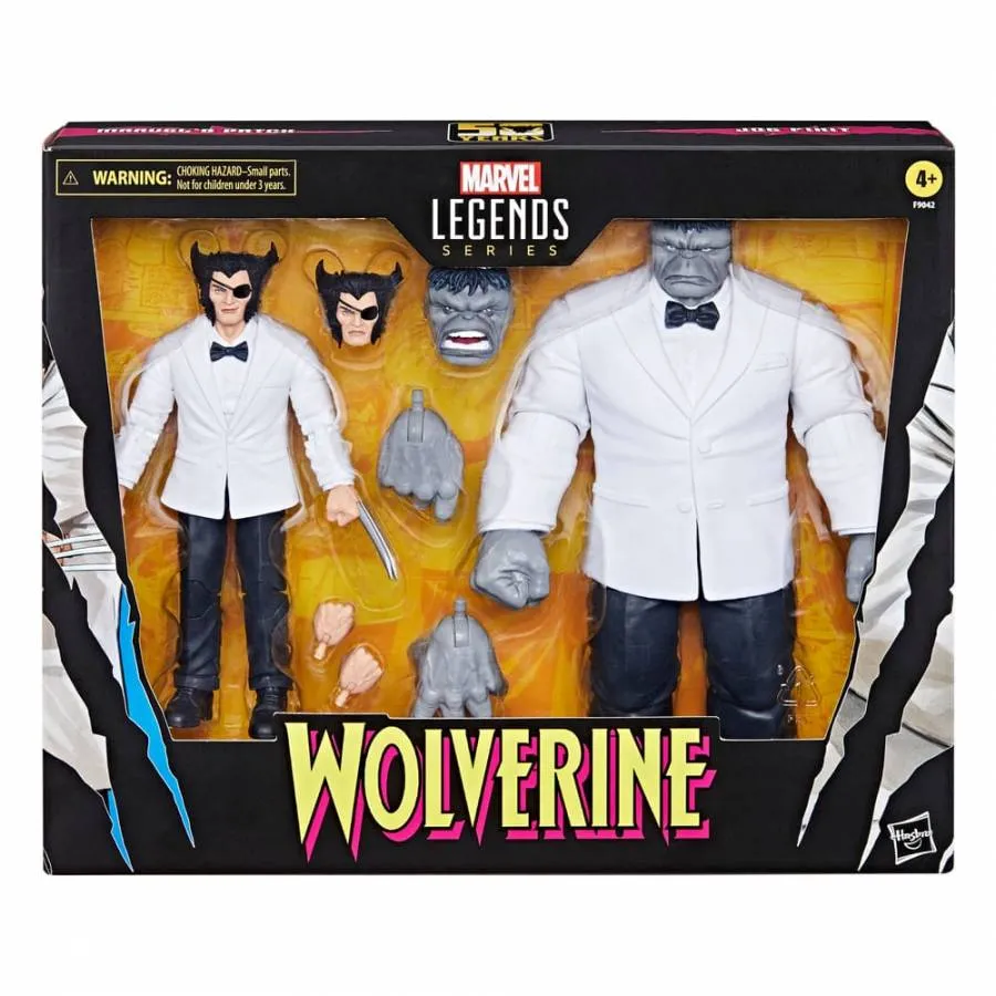 WOLVERINE 50TH ANNIVERSARY MARVEL LEGENDS ACTION FIGURE 2-PACK MARVEL'S PATCH & JOE FIXIT 15 CM