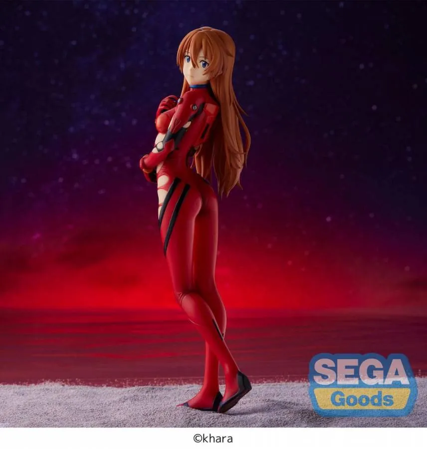 EVANGELION: 3.0+1.0 THRICE UPON A TIME SPM PVC STATUE ASUKA LANGLEY ON THE BEACH (RE-RUN) 21 CM