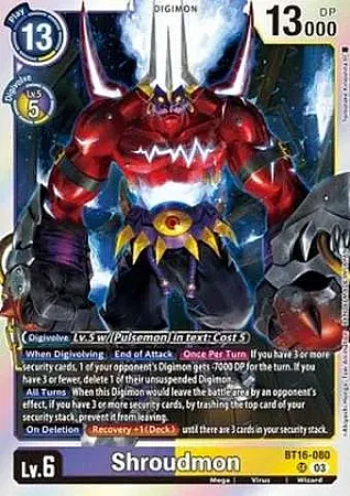 Shroudmon - BT16-080 - Super Rare