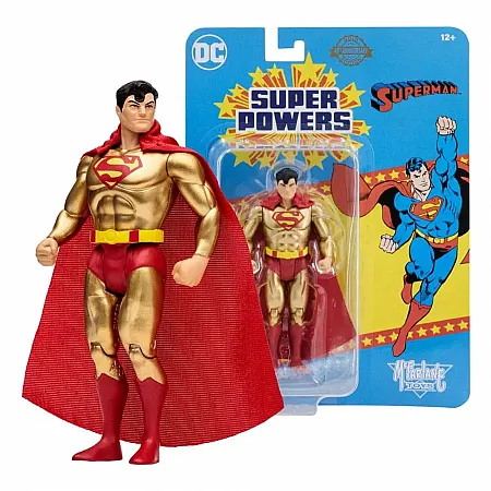 DC DIRECT SUPER POWERS ACTION FIGURE SUPERMAN (GOLD EDITION) (SP 40TH ANNIVERSARY) 13 CM