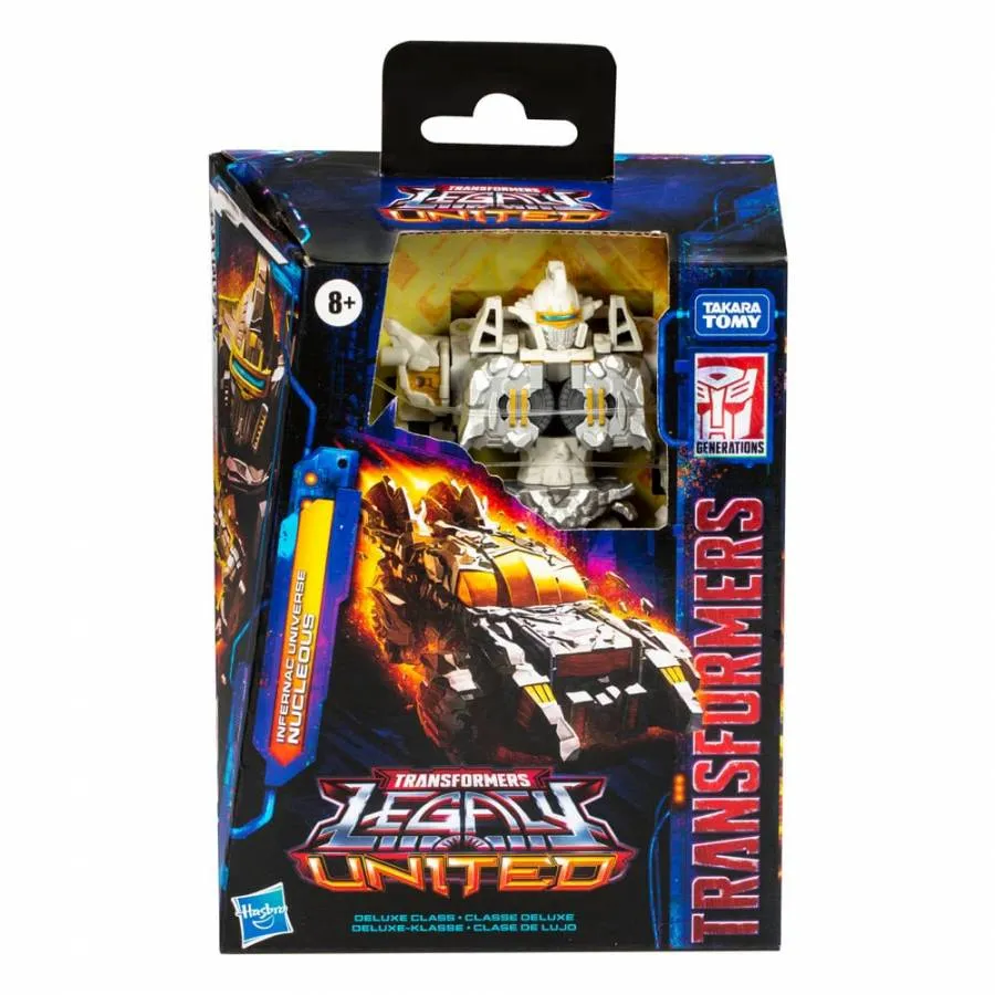 TRANSFORMERS GENERATIONS LEGACY UNITED DELUXE CLASS ACTION FIGURE INFERNAC UNIVERSE NUCLEOUS 14 CM