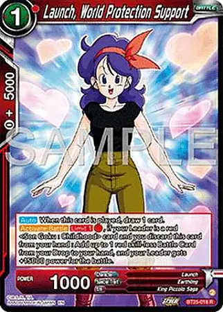 Launch, World Protection Support - BT25-018 - Rare
