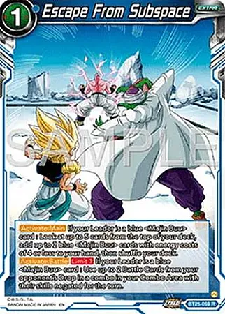 Escape From Subspace - BT25-069 - Rare
