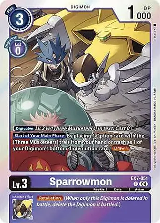 Sparrowmon - EX7-051 - Rare