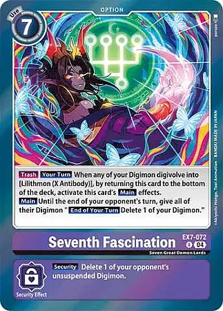Seventh Fascination - EX7-072 - Rare