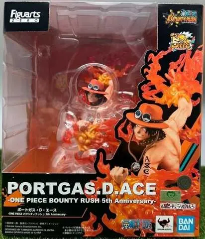 ONE PIECE FIGUARTSZERO PVC STATUE (EXTRA BATTLE) PORTGAS. D. ACE - ONE PIECE BOUNTY RUSH 5TH ANNIVERSARY - 17 CM