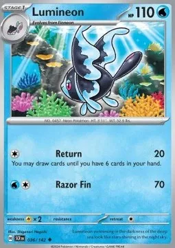 Lumineon (SCR 036) - Uncommon (Reverse Holo)