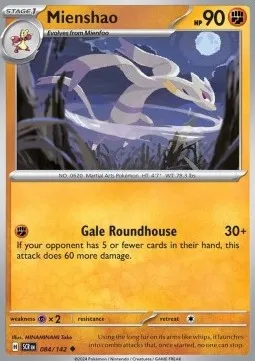 Mienshao (SCR 084) - Uncommon (Reverse Holo)