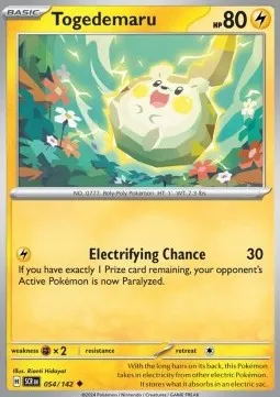 Togedemaru (SCR 054) - Uncommon (Reverse Holo)