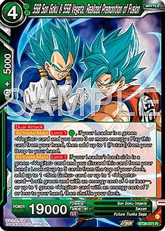 SSB Son Goku & SSB Vegeta, Realized Premonition of Fusion - BT26-071 - Rare