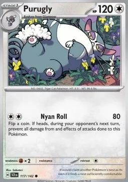 Purugly (SCR 117) - Common (Reverse Holo)