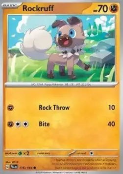 Rockruff (PAL 116) - Common (Foil)
