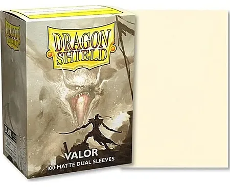 DRAGON SHIELD STANDARD SIZE MATTE DUAL SLEEVES - VALOR (100 SLEEVES)