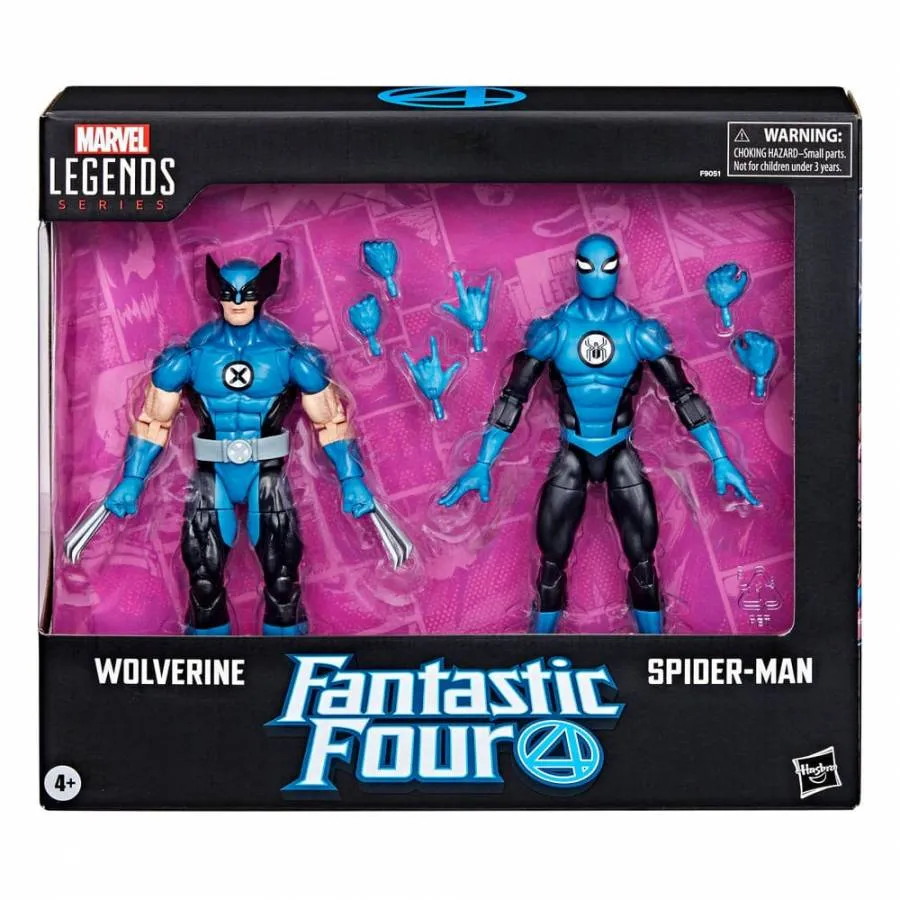 FANTASTIC FOUR MARVEL LEGENDS ACTION FIGURE 2-PACK WOLVERINE & SPIDER-MAN 15 CM