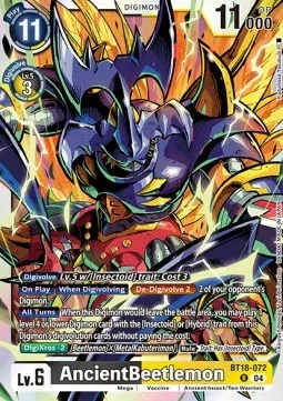 AncientBeetlemon - BT18-072 - Rare