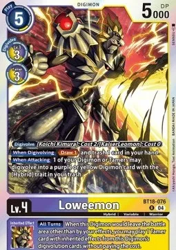 Loweemon - BT18-076 - Rare
