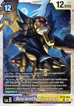 AncientSphinxmon - BT18-084 - Rare