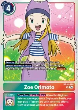 Zoe Orimoto - BT18-090 - Rare
