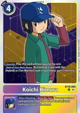 Koichi Kimura - BT18-094 - Rare