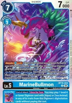 MarineBullmon - BT19-024 - Rare