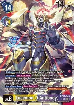 Lucemon (X Antibody) - BT19-043 - Alternative Art