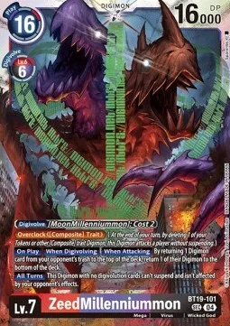 ZeedMillenniummon - BT19-101 - Secret Rare