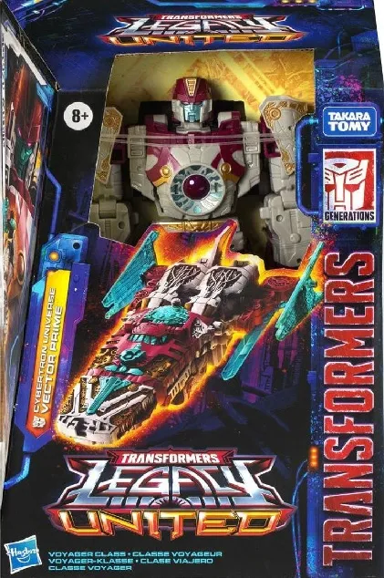 TRANSFORMERS GENERATIONS LEGACY UNITED VOYAGER CLASS ACTION FIGURE CYBERTRON UNIVERSE VECTOR PRIME 18CM