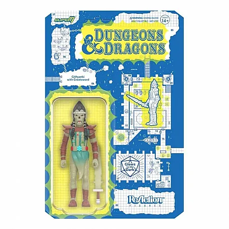 DUNGEONS & DRAGONS REACTION ACTION FIGURE WAVE 04 GITHYANKI GLOW IN THE DARK 10 CM
